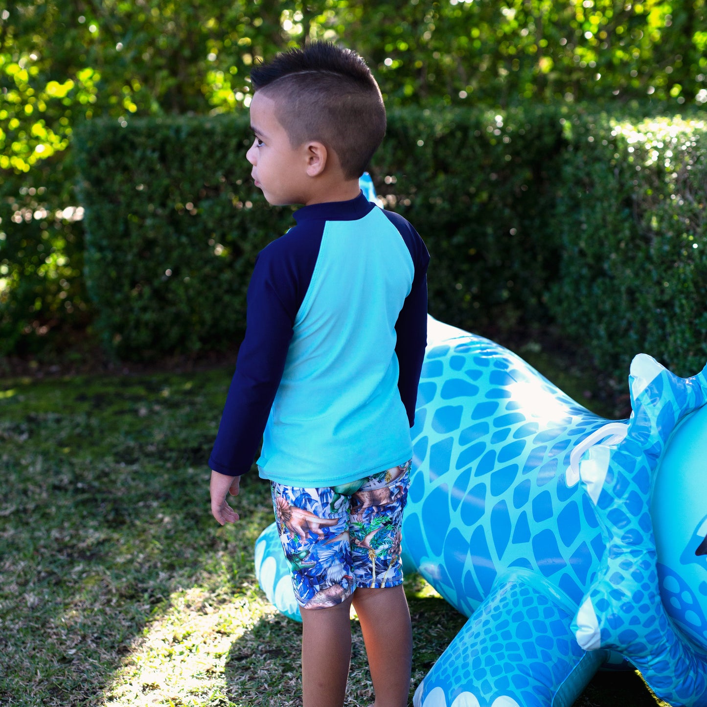 407 Dino Safari Long Sleeve Rashvest - Salty Ink