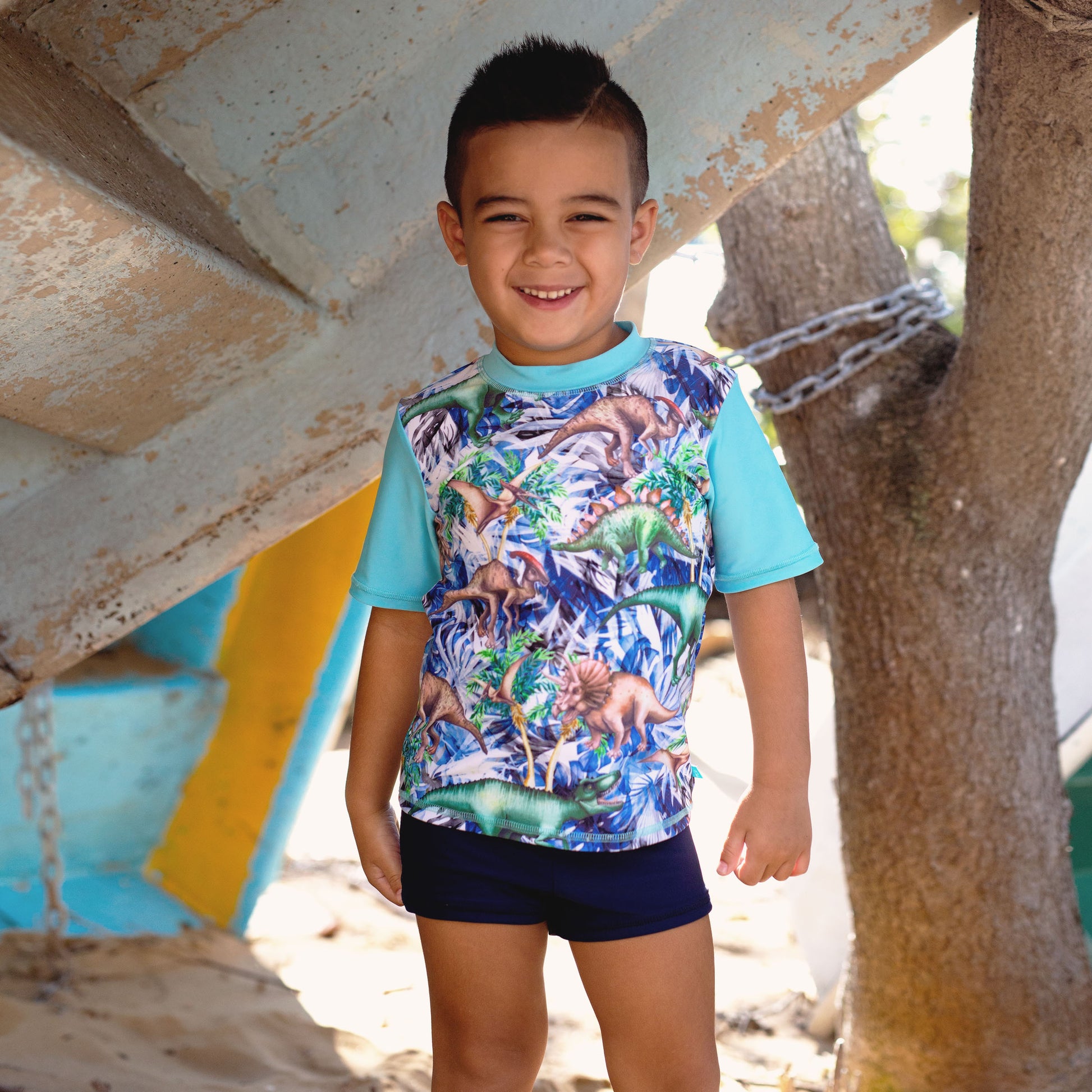 409 Dino Safari Rashvest Set - Salty Ink