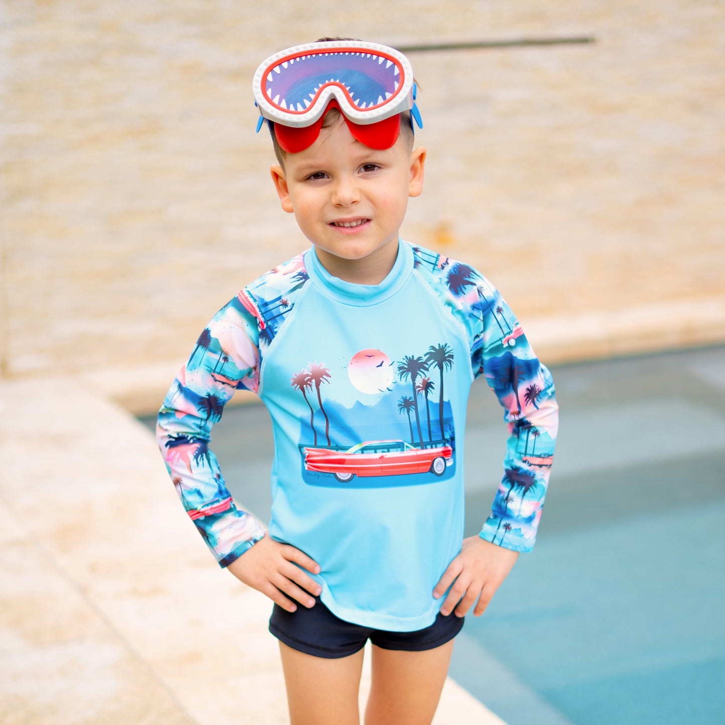 410 Sunset Boulevarde Long Sleeve Rashvest Set