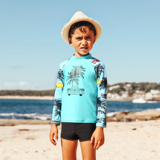 410 Tropix Long Sleeve Rashvest Set - Salty Ink