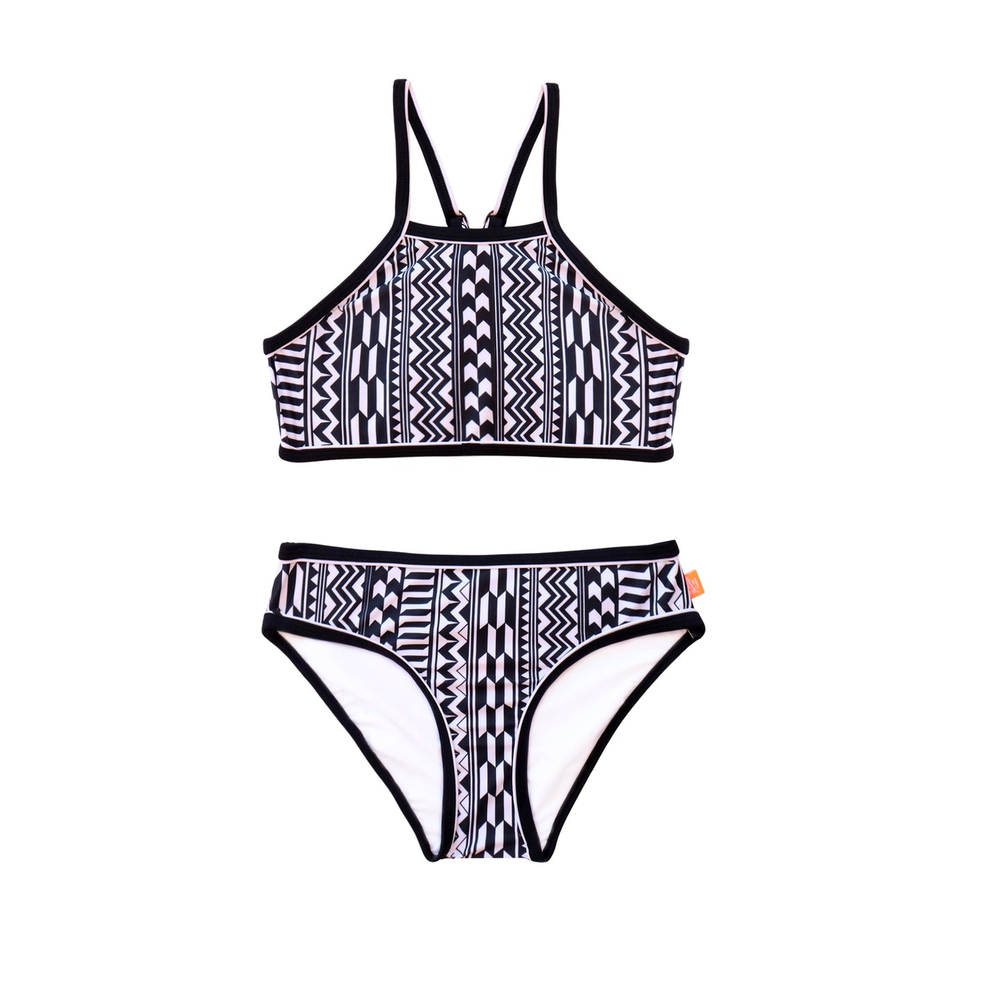1158 Summer Blk Geo Bikini - Salty Ink