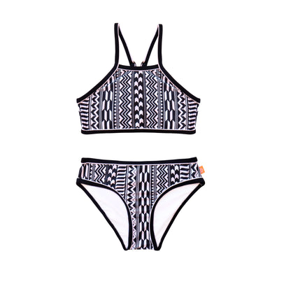 1158 Summer Blk Geo Bikini - Salty Ink