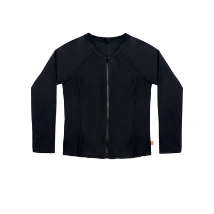 1241 Black Salty Long Sleeve Rashvest