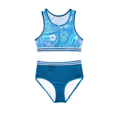 1423 Tropicana Denim Crop Bikini