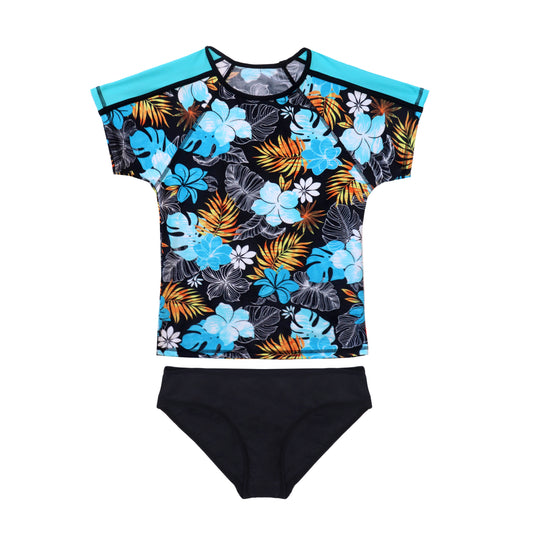 1426 Tropicana Rashvest set - Salty Ink