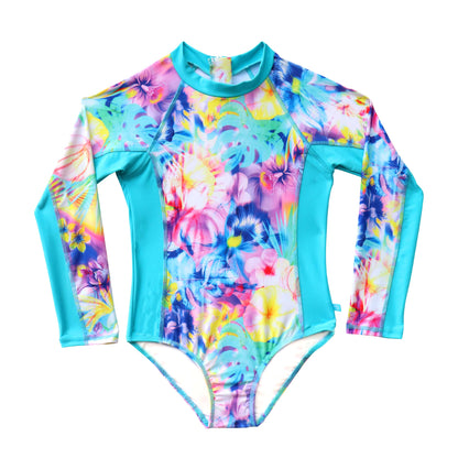 1427 Tropical Haze Long sleeve Surfsuit