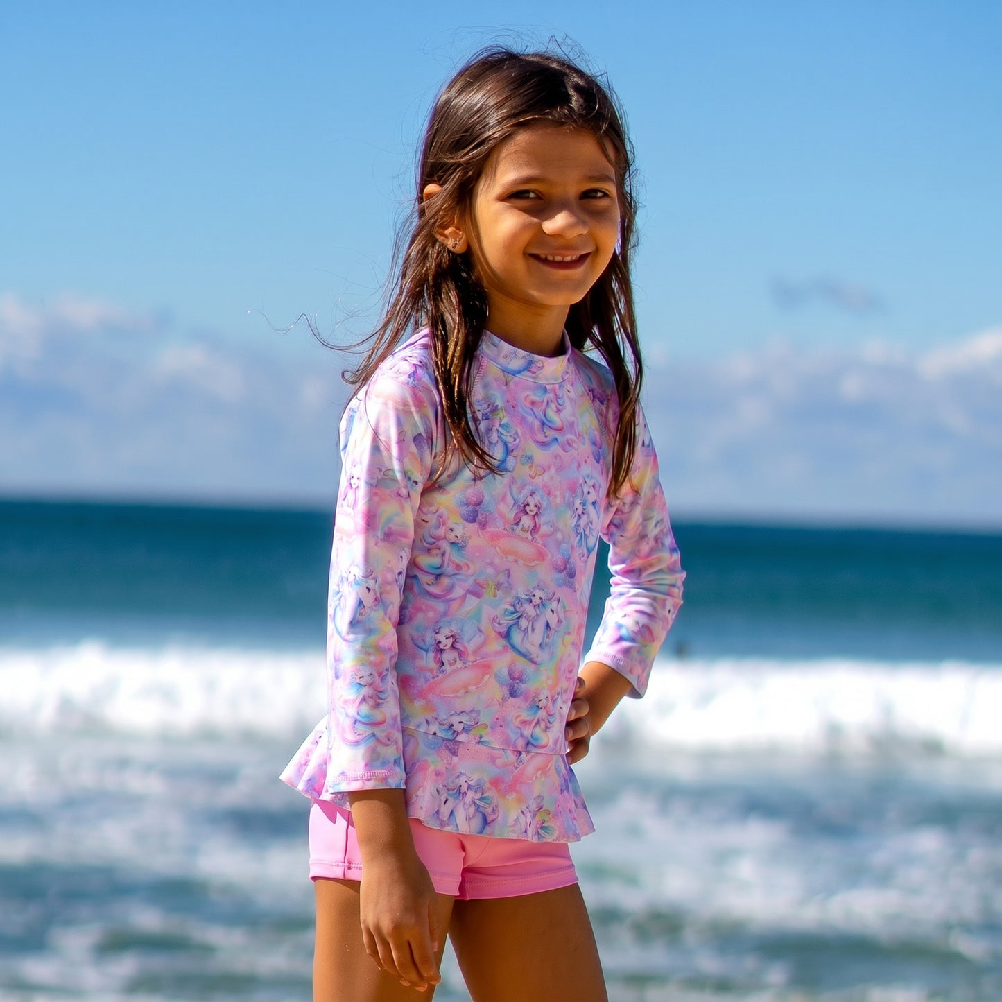 1439 Miss Fantasia Long Sleeve Sunvest Set