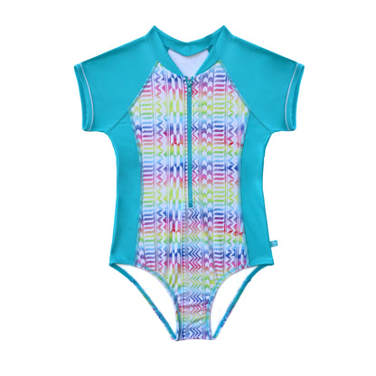1468 Summer Neo Geo Short Sleeve Surfsuit - Salty Ink