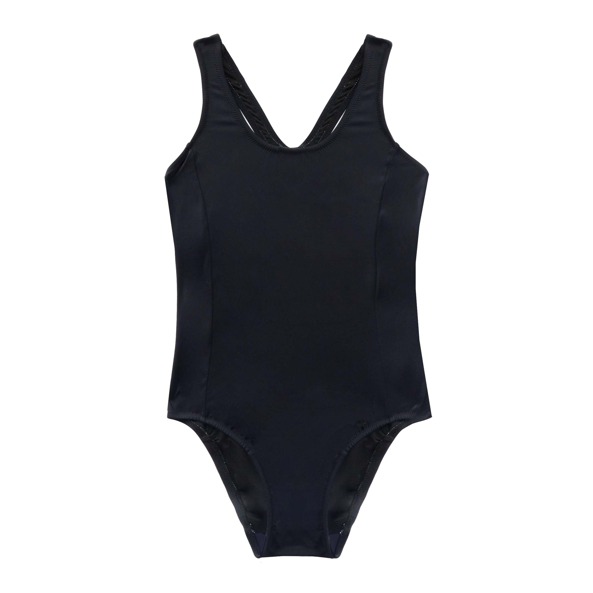 black one piece on white background