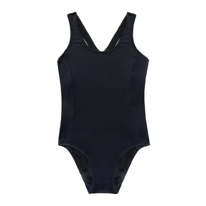 black one piece on white background