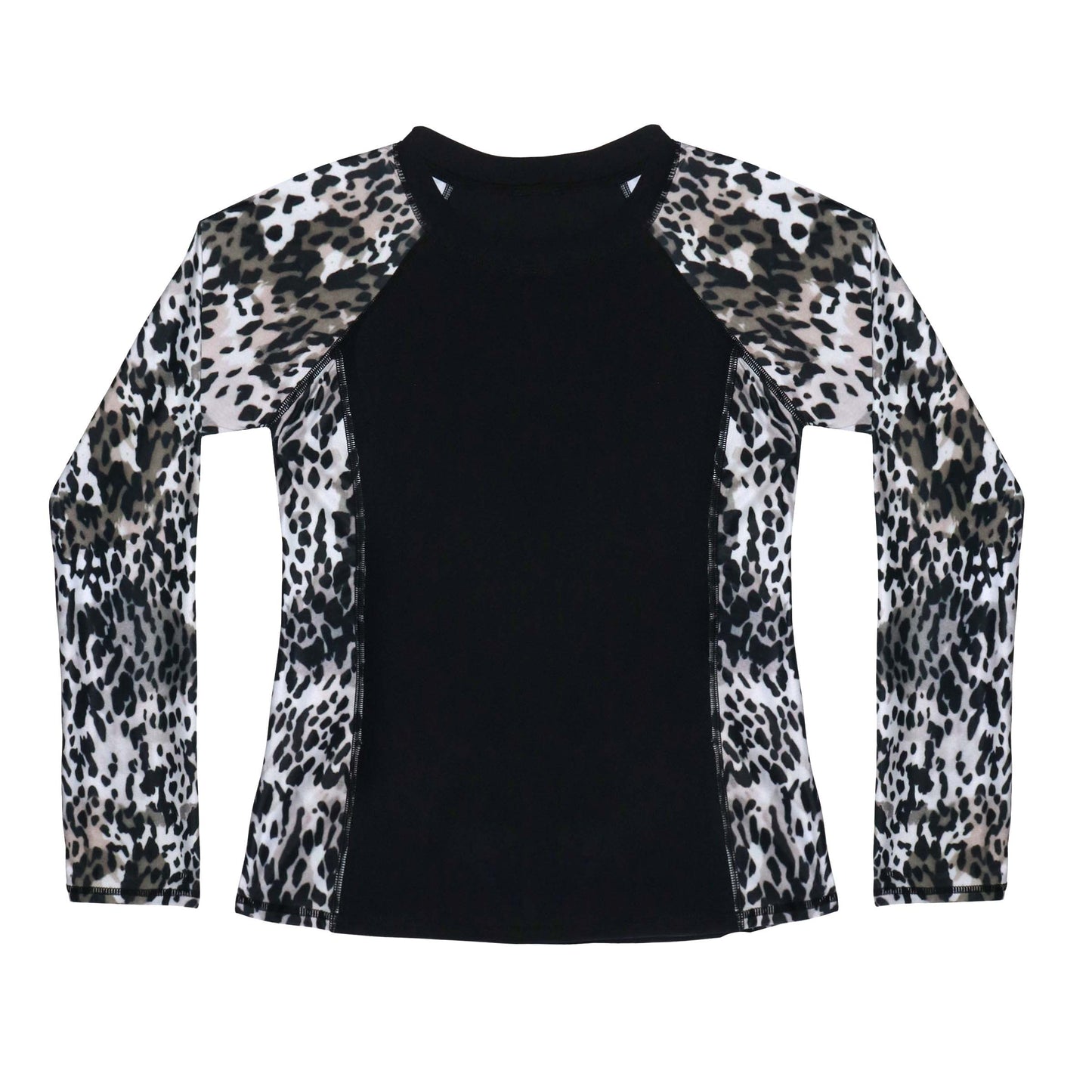 animal patterned long Sleeve Rashvest