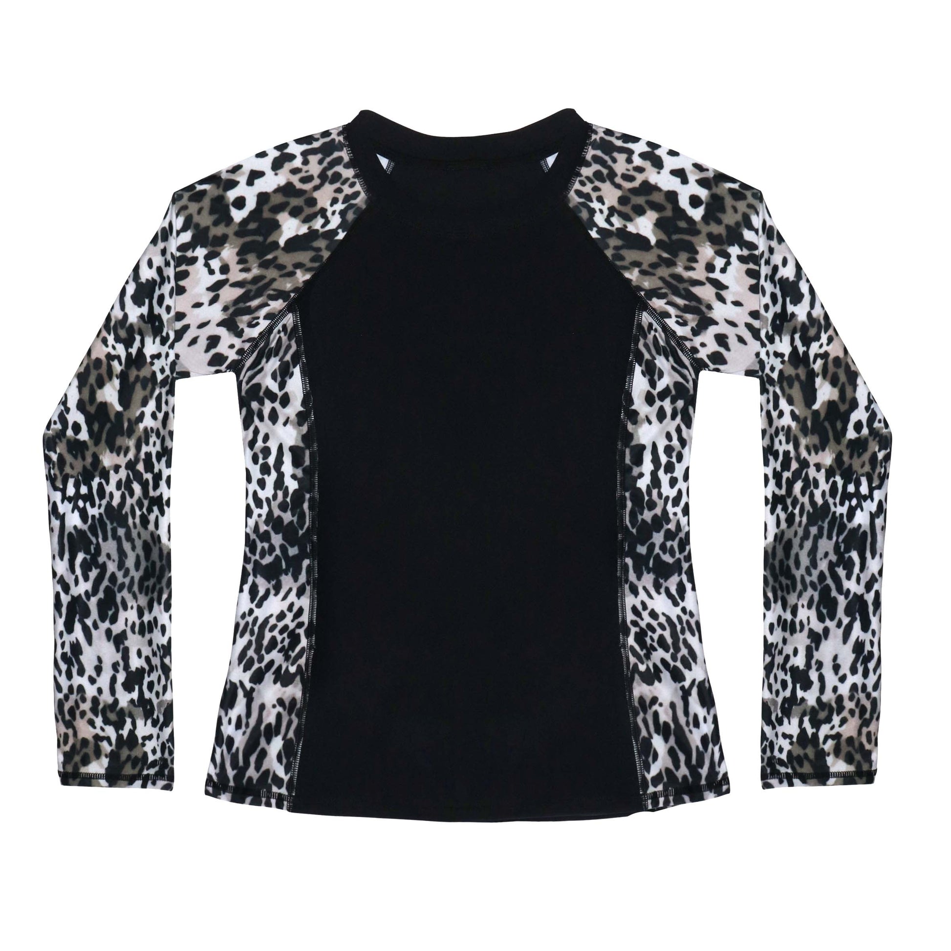 animal patterned long Sleeve Rashvest