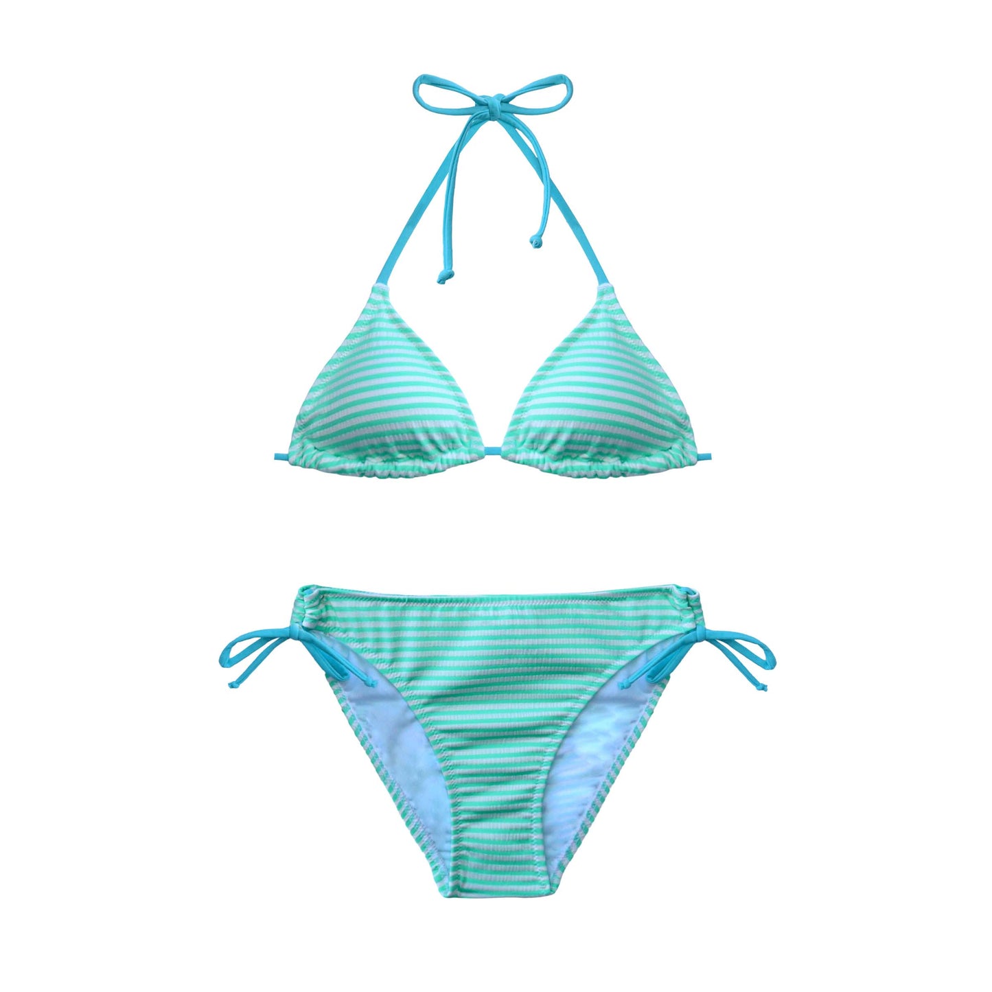 2109 Salty Mintie Stripe Slide Tri Bikini