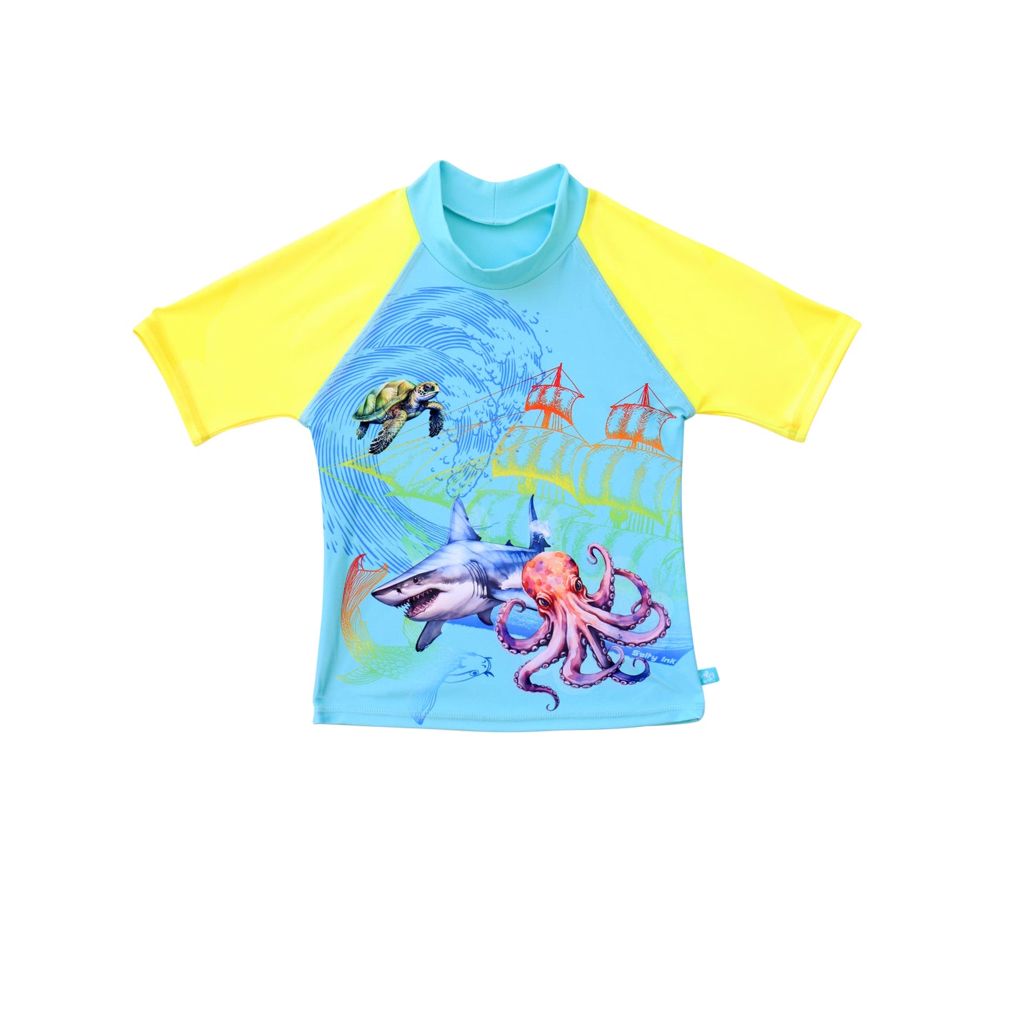 406 Marina Short Sleeve Rashvest - Salty Ink
