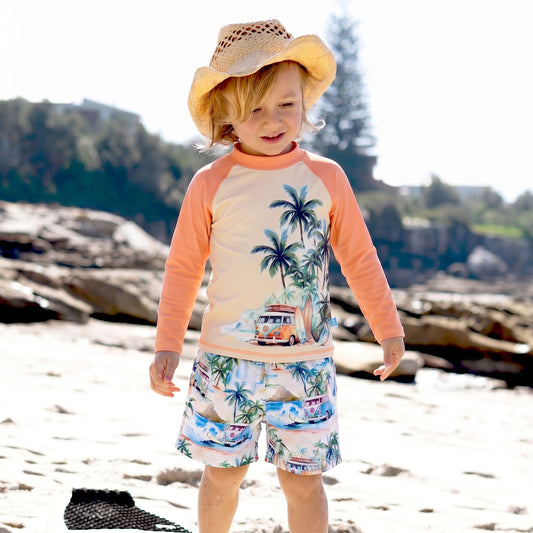 407 Coastal Camper Long Sleeve Rashvest - Salty Ink