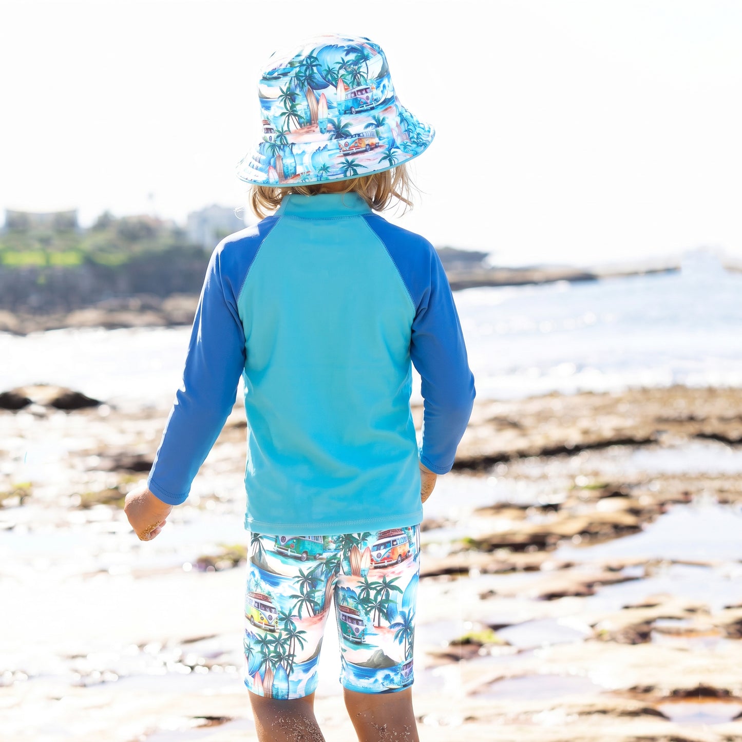 407 Coastal Camper Blue Long Sleeve Rashvest