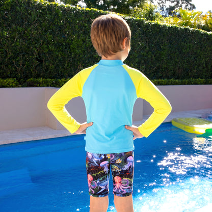 407 Marina Long Sleeve Rashvest - Salty Ink