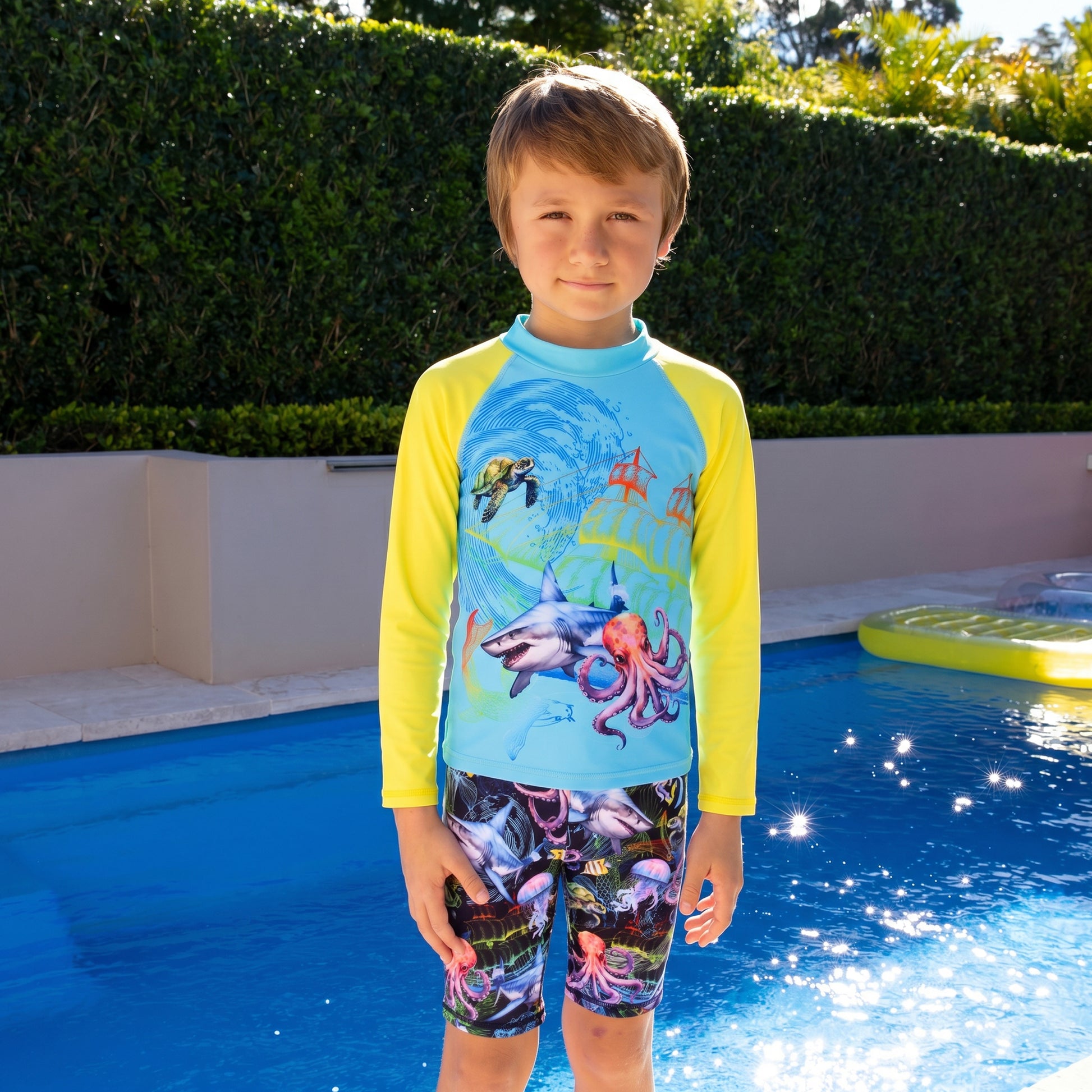 407 Marina Long Sleeve Rashvest - Salty Ink