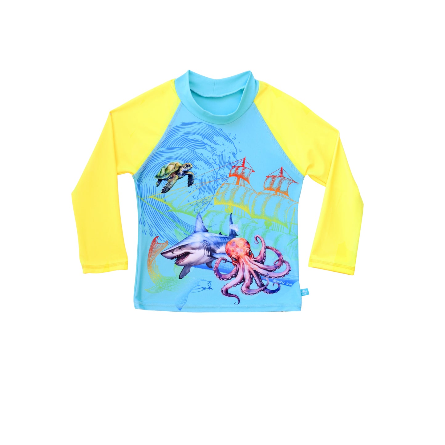 407 Marina Long Sleeve Rashvest - Salty Ink