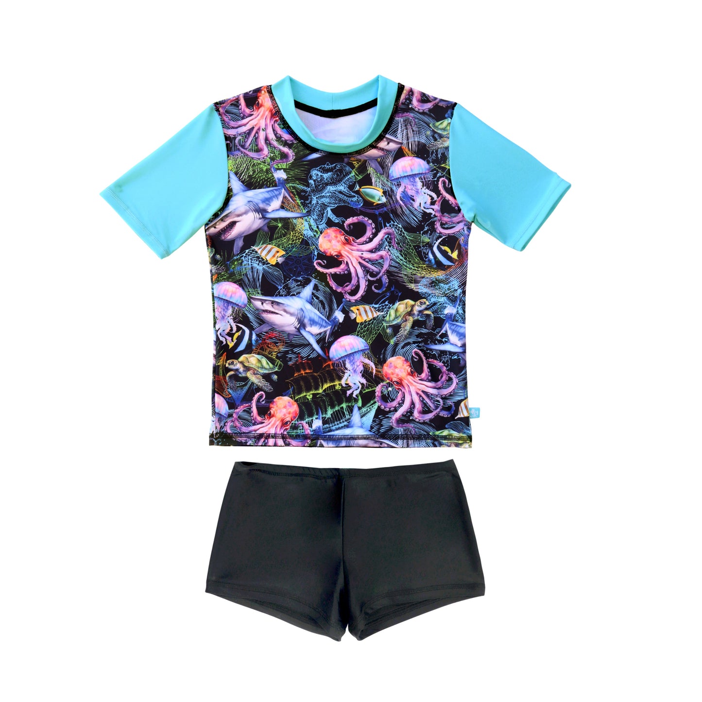409 Marina Short Sleeve Rashvest Set - Salty Ink