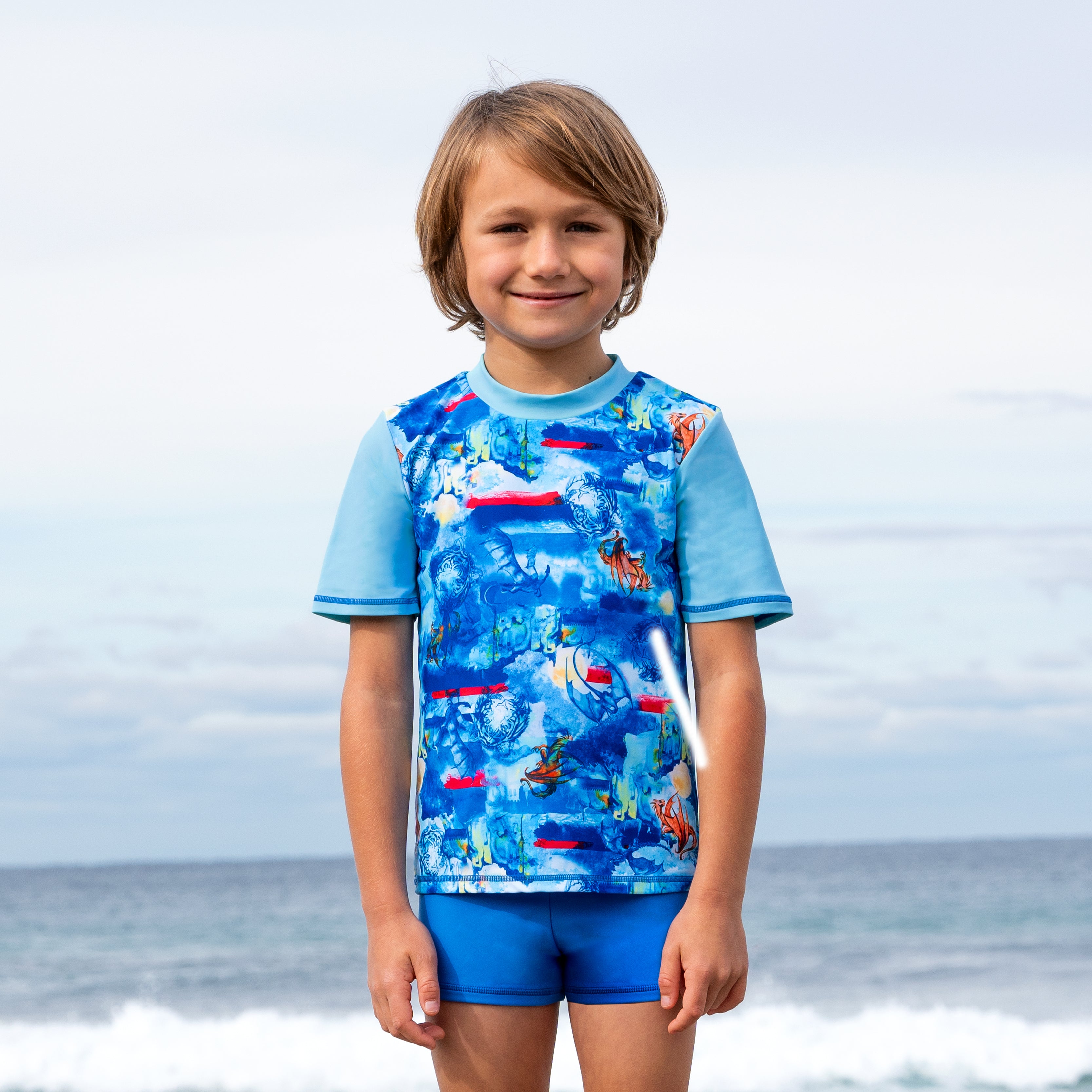 409 Cosmik Dragon Short Sleeve Rashvest Set – Salty Ink