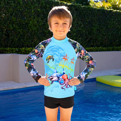 410 Marina Long Sleeve Rashvest Set - Salty Ink